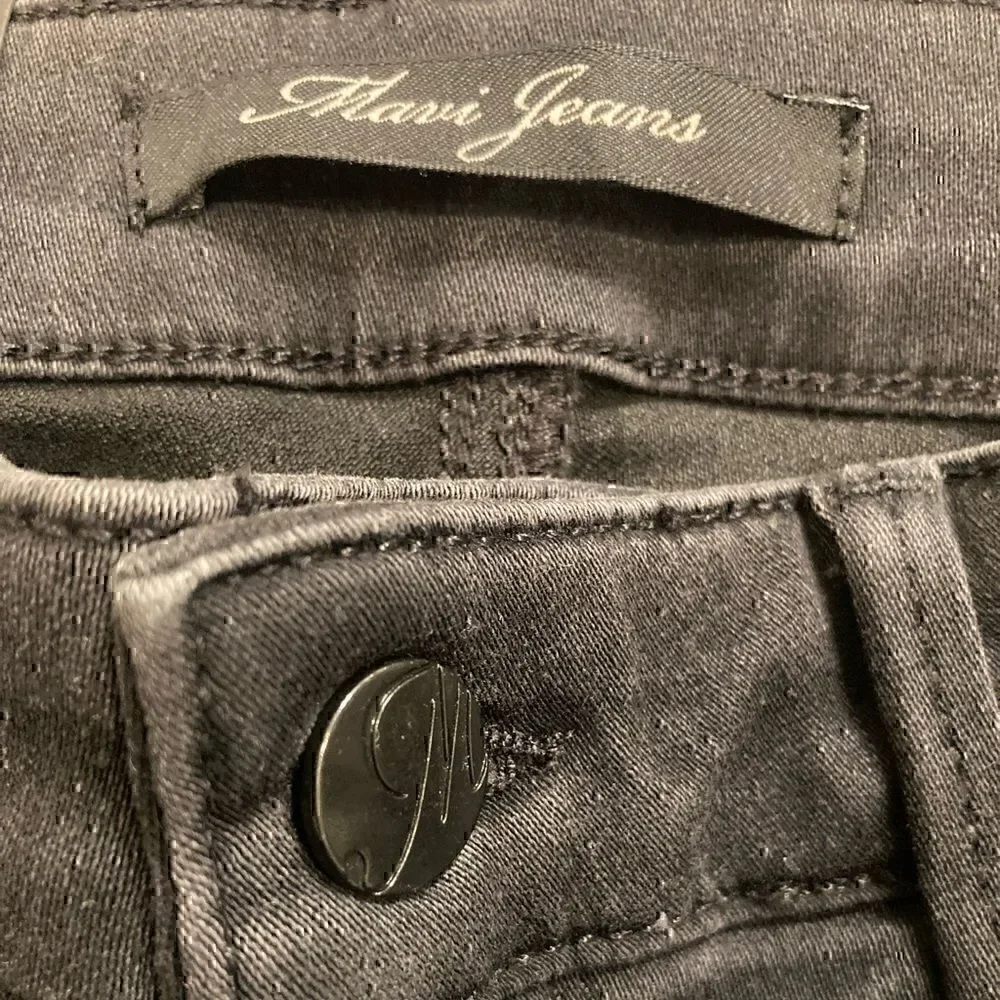 NWT Mavi ‘Adriana’ Mid Rise Super Skinny Jean Black Size 27